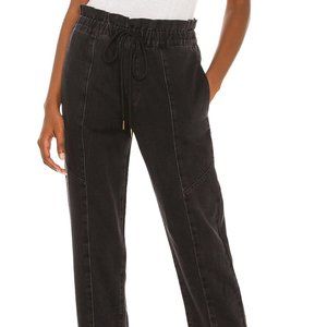 Pistola Paperbag Waist Black Jeans